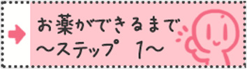 お薬ができるまで～ステップ１～